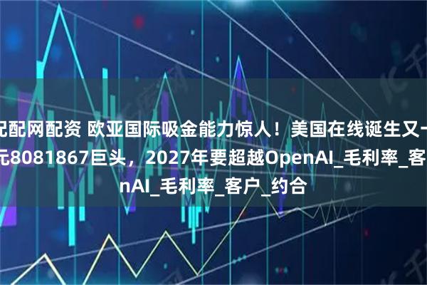 配配网配资 欧亚国际吸金能力惊人！美国在线诞生又一千亿美元8081867巨头，2027年要超越OpenAI_毛利率_客户_约合